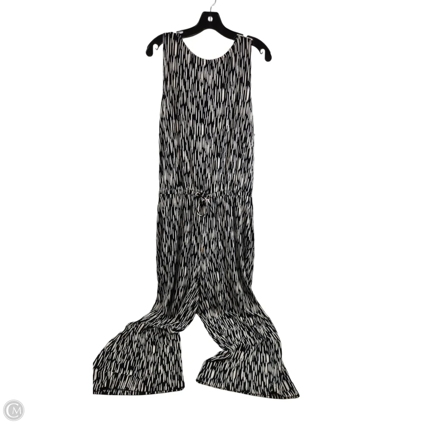 Jumpsuit By Chicos In Black & Cream, Size: M