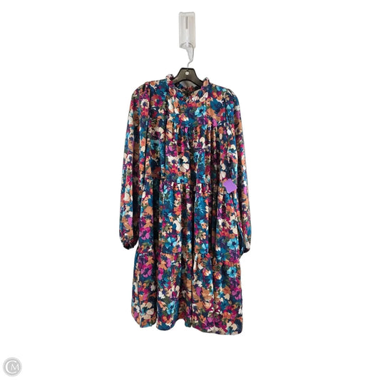 Dress Casual Midi By Haptics In Floral Print, Size: L
