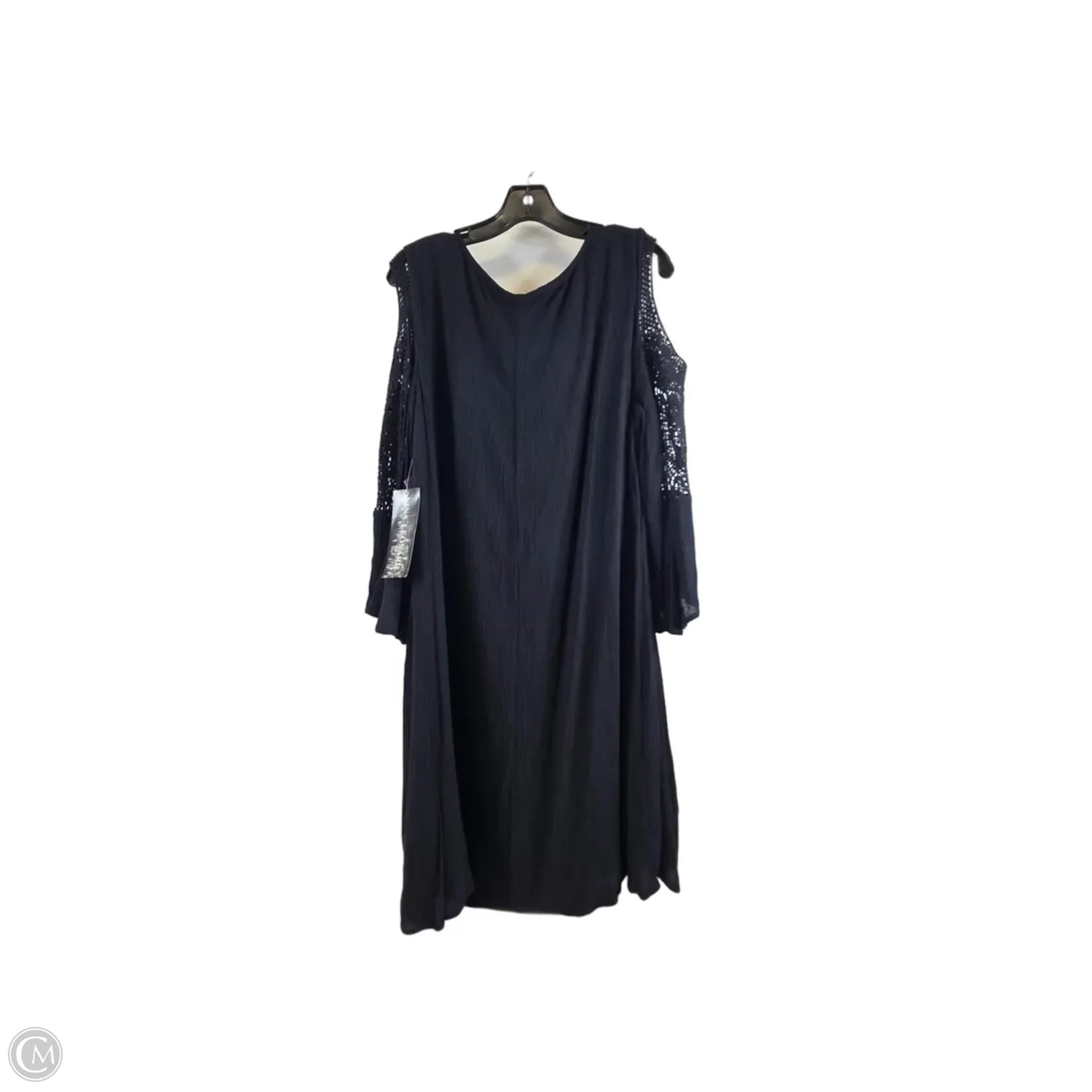Swimwear Cover-up By Nina Leonard In Black, Size: Xl