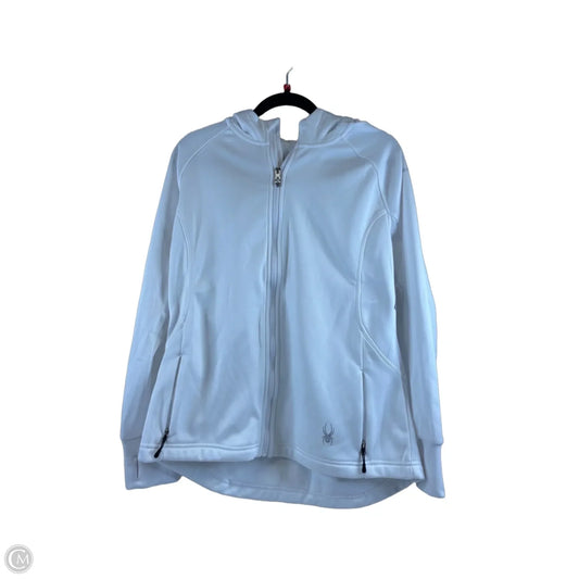 Athletic Jacket By Spyder In White, Size: Xl