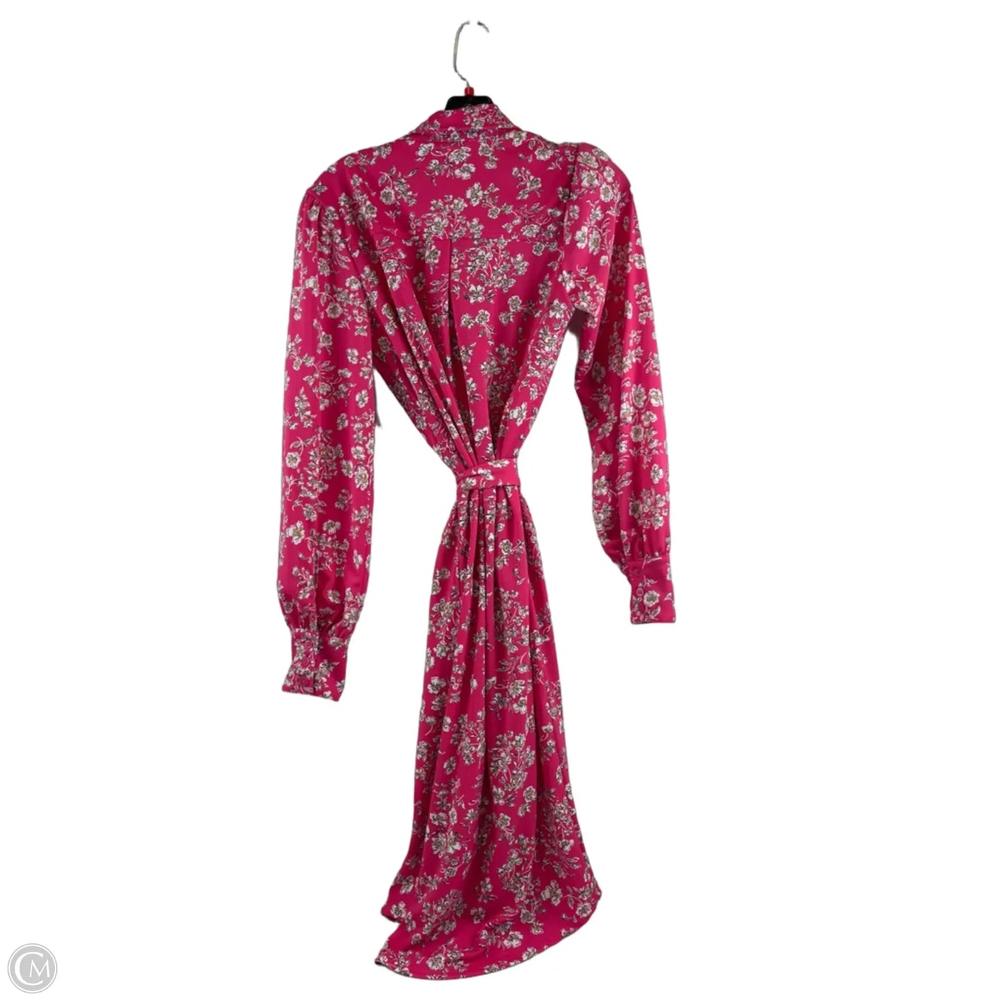 Dress Casual Maxi By Clothes Mentor In Pink & White, Size: S