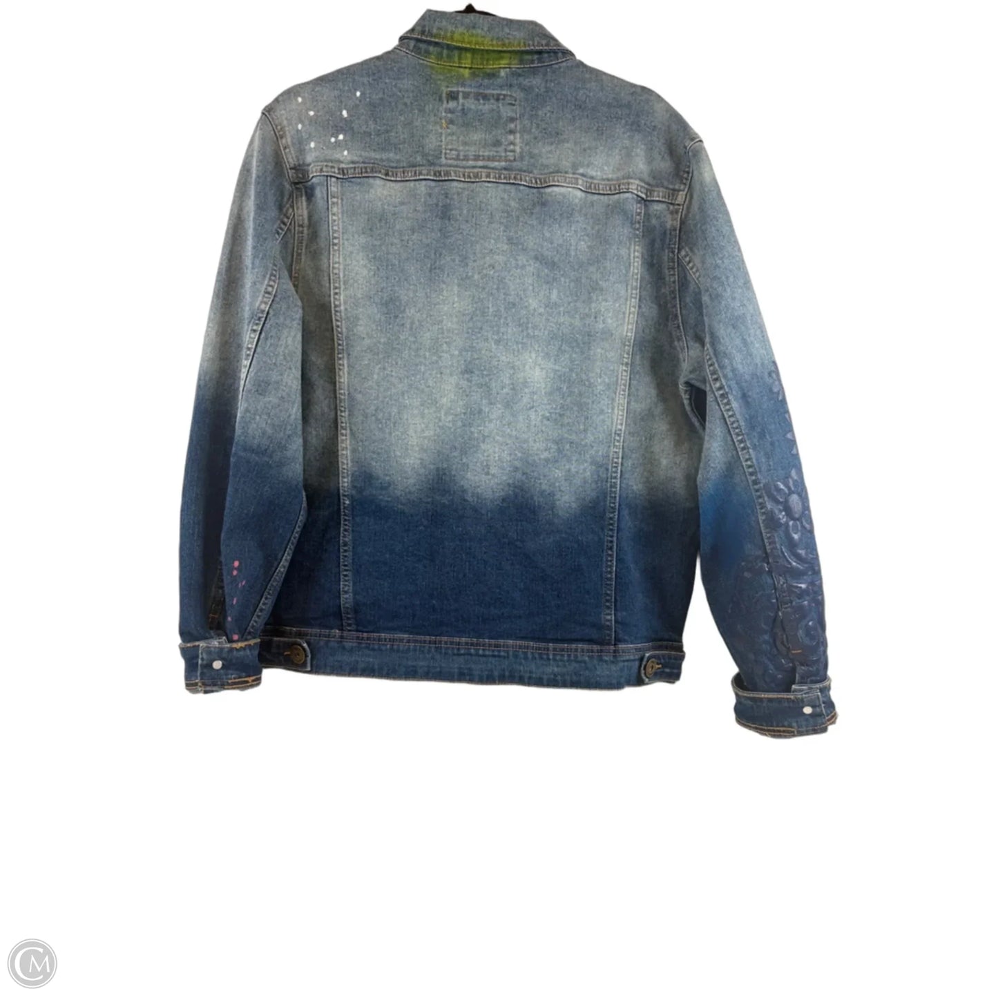 Jacket Denim By Clothes Mentor In Blue Denim, Size: M