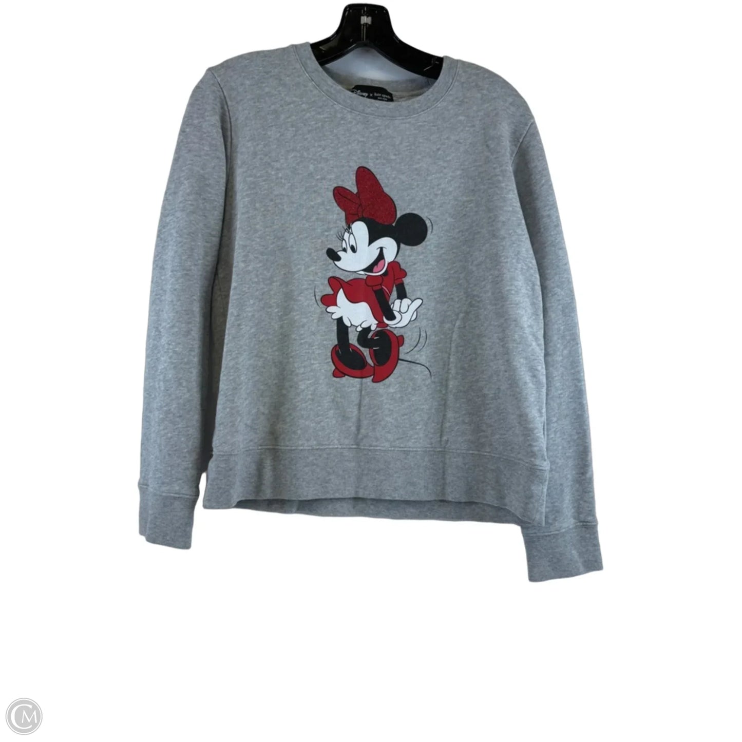 Sweatshirt Designer By Kate Spade In Grey & Red, Size: S