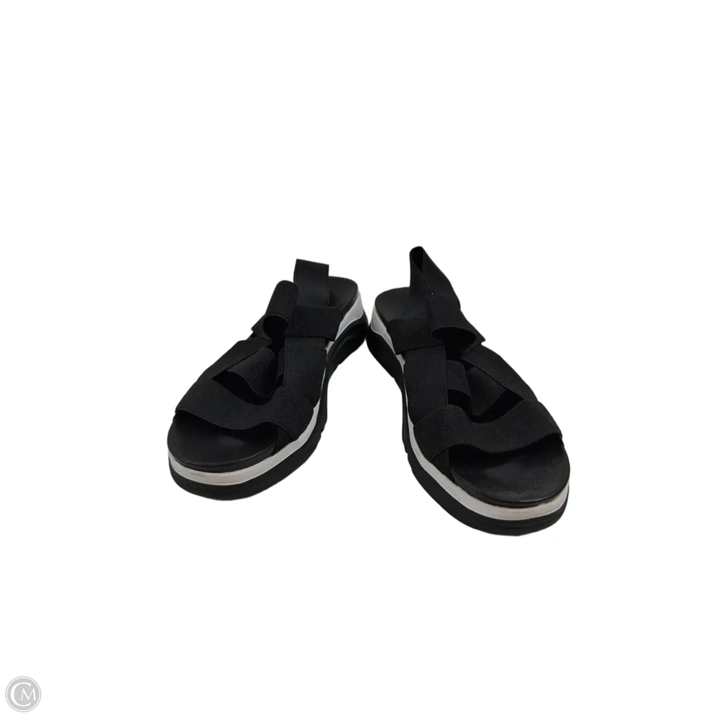 Sandals Heels Wedge By Jbu By Jambu In Black, Size: 9.5