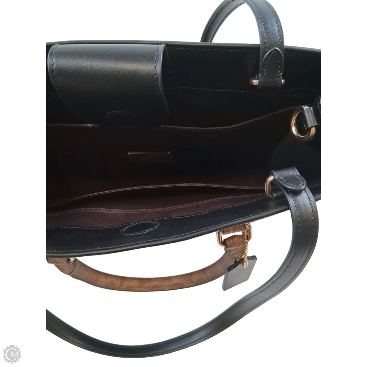 Tote Designer By Coach, Size: Medium