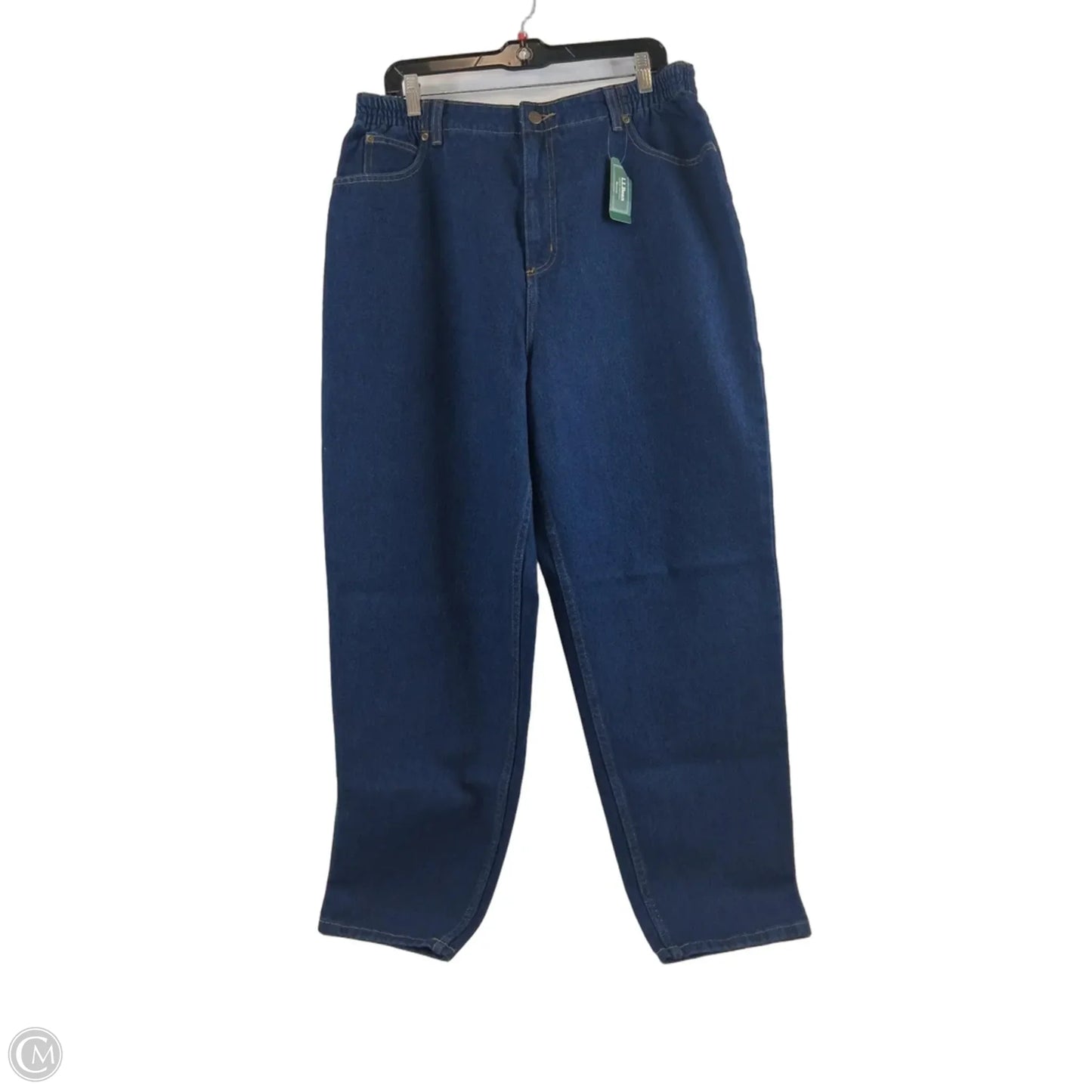 Jeans Straight By L.l. Bean In Blue Denim, Size: 20