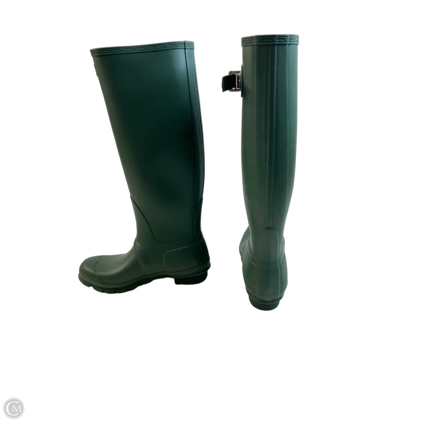 Boots Rain By Hunter In Green, Size: 8
