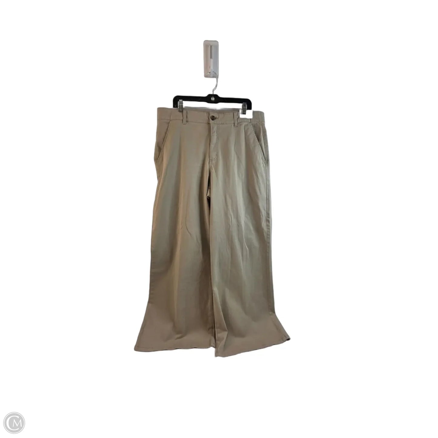 Pants Wide Leg By St Johns Bay In Tan, Size: 18