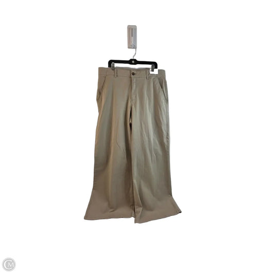 Pants Wide Leg By St Johns Bay In Tan, Size: 18