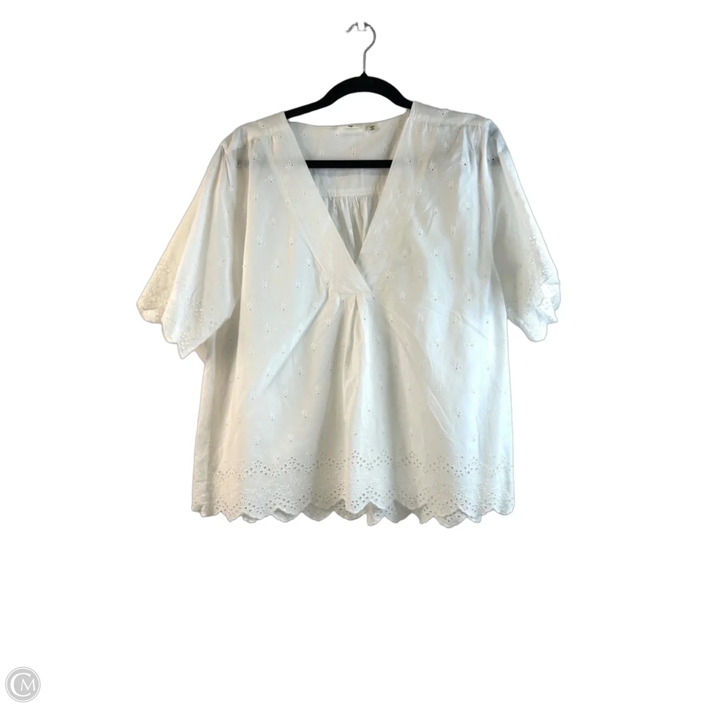 Top Short Sleeve By Dylan In White, Size: L