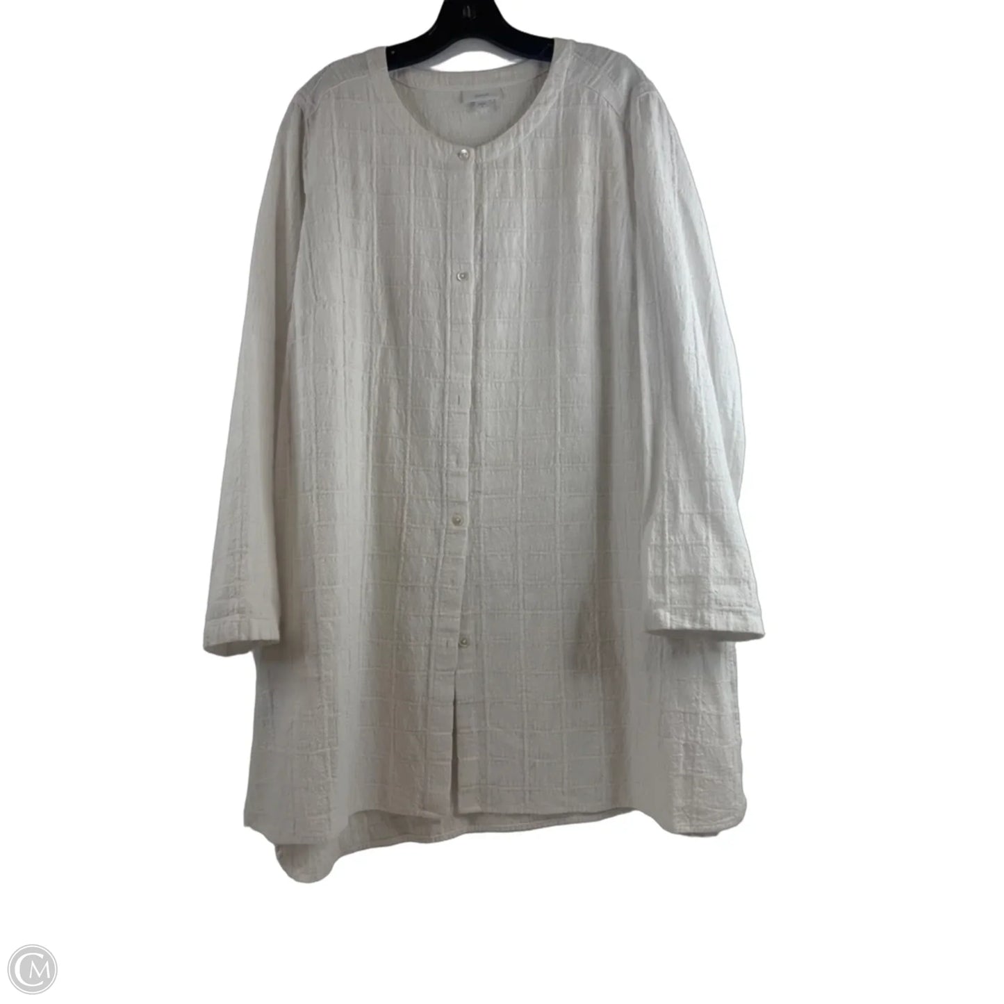 Tunic Long Sleeve By Pure Jill In White, Size: Xl