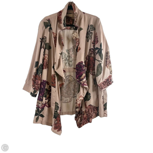 Blazer By Chicos In Orange & Pink, Size: Xl
