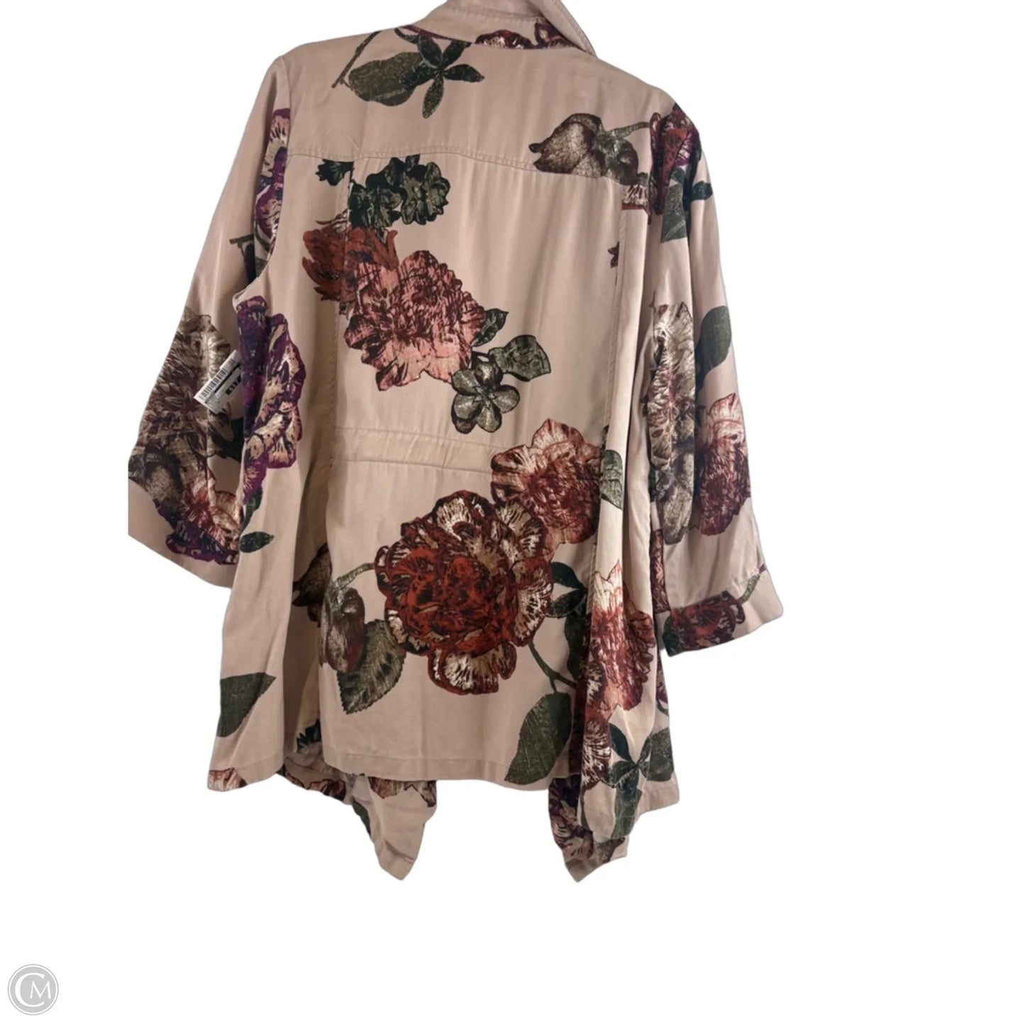 Blazer By Chicos In Orange & Pink, Size: Xl