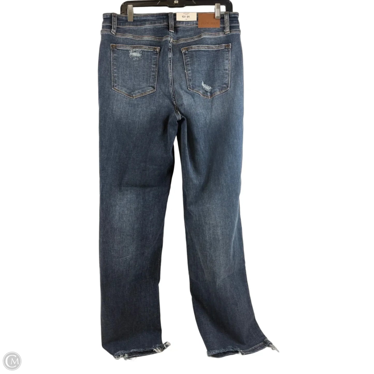 Jeans Straight By Judy Blue In Blue Denim, Size: 12