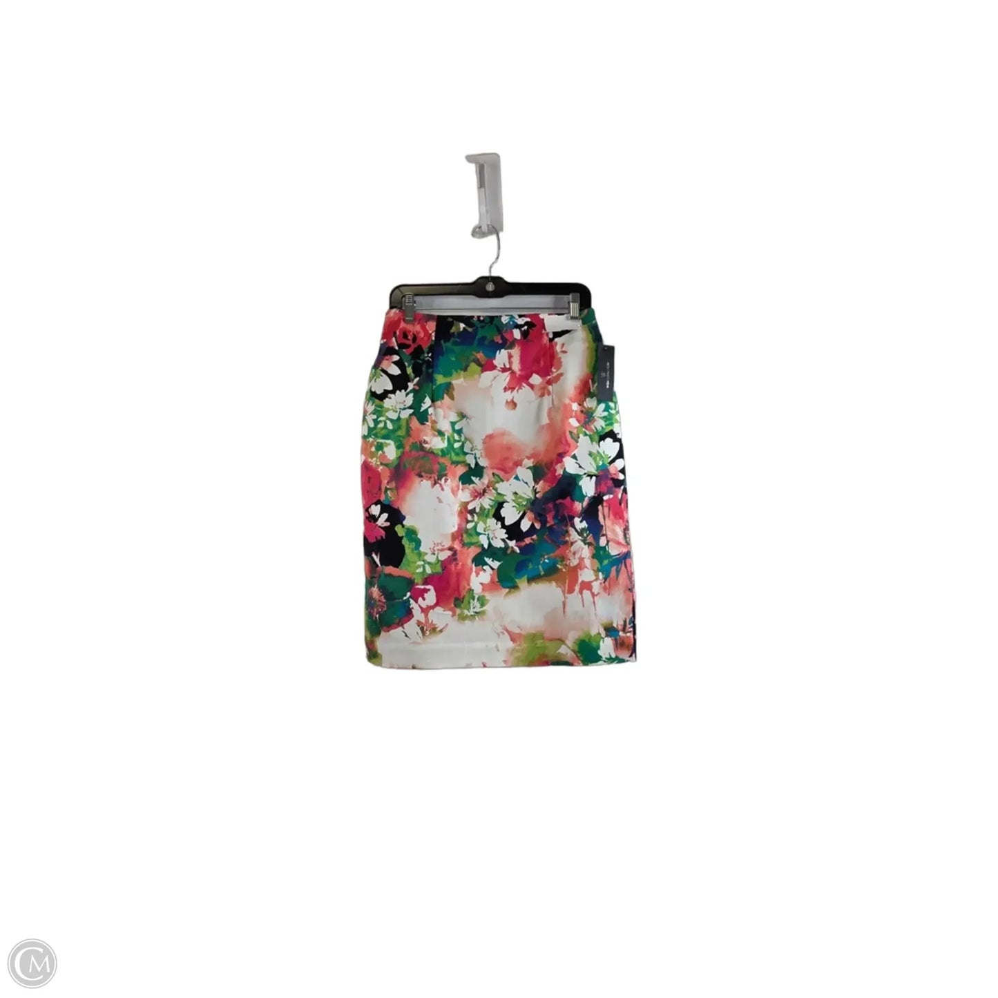 Skirt Midi By Worthington In Floral Print, Size: 10