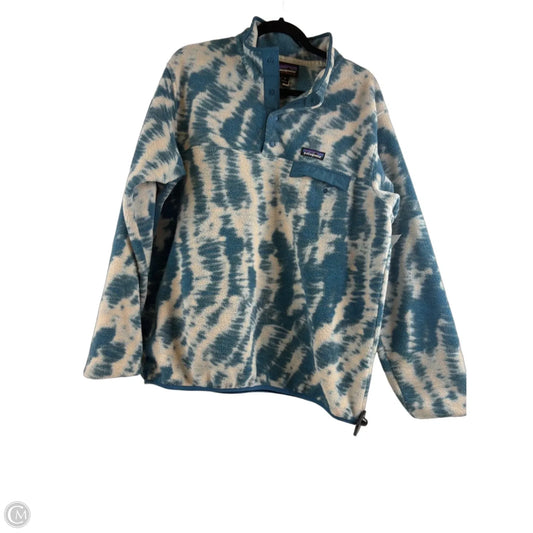 Athletic Fleece By Patagonia In Blue & Cream, Size: Xl