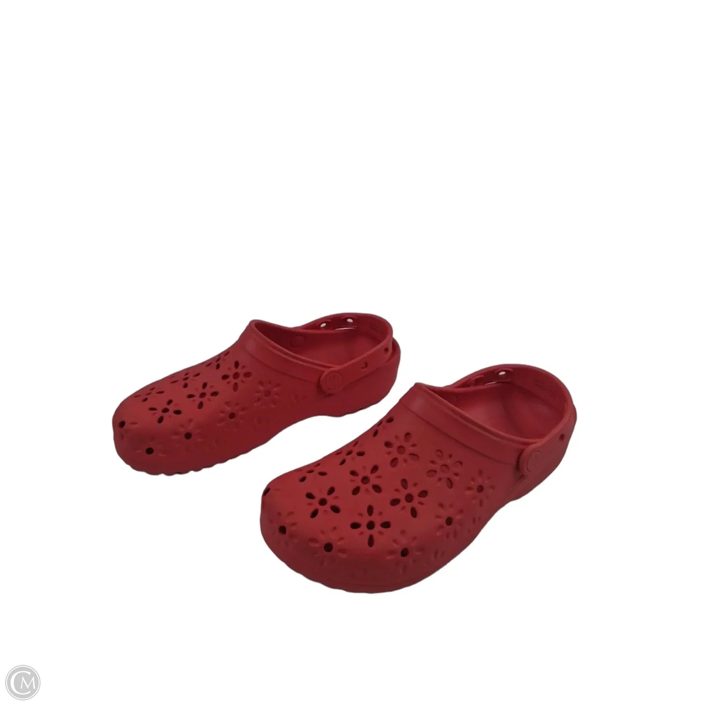 Shoes Flats By Crocs In Orange, Size: 11