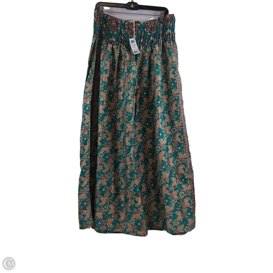 Pants Wide Leg By Clothes Mentor In Green & Tan, Size: 4
