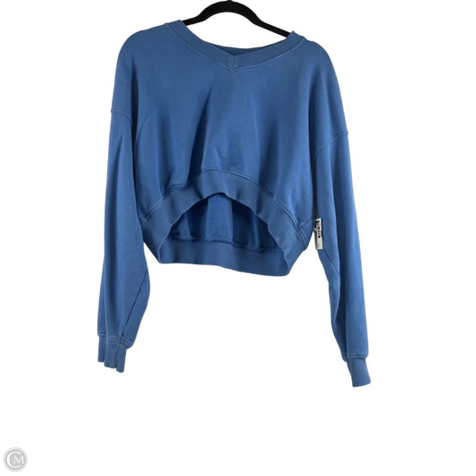Sweatshirt Crewneck By Offline In Blue, Size: M