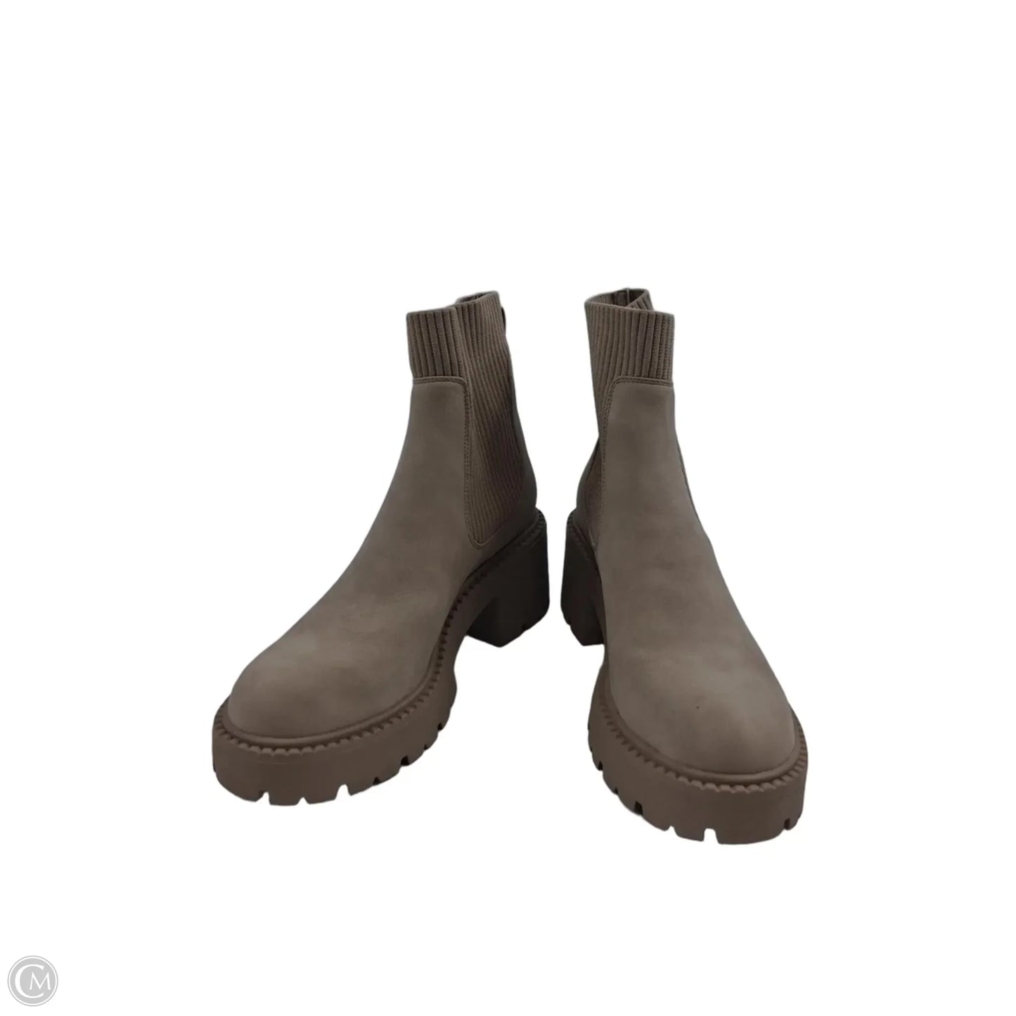 Boots Ankle Heels By Madden Girl In Beige, Size: 8.5