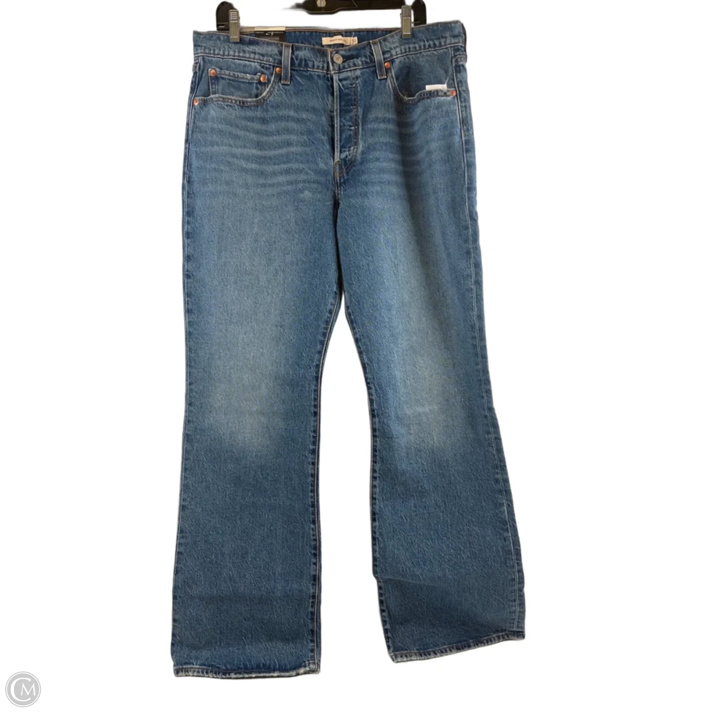 Jeans Boot Cut By Levis In Blue Denim, Size: 14