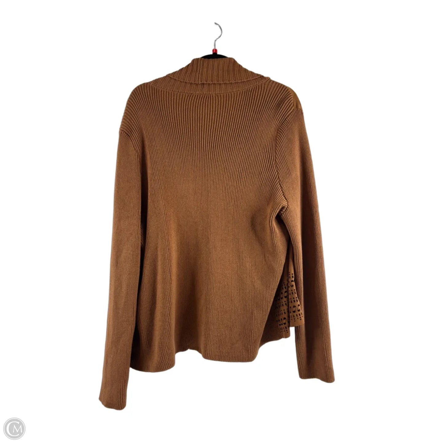 Sweater Cardigan By Cj Banks In Brown, Size: 1x
