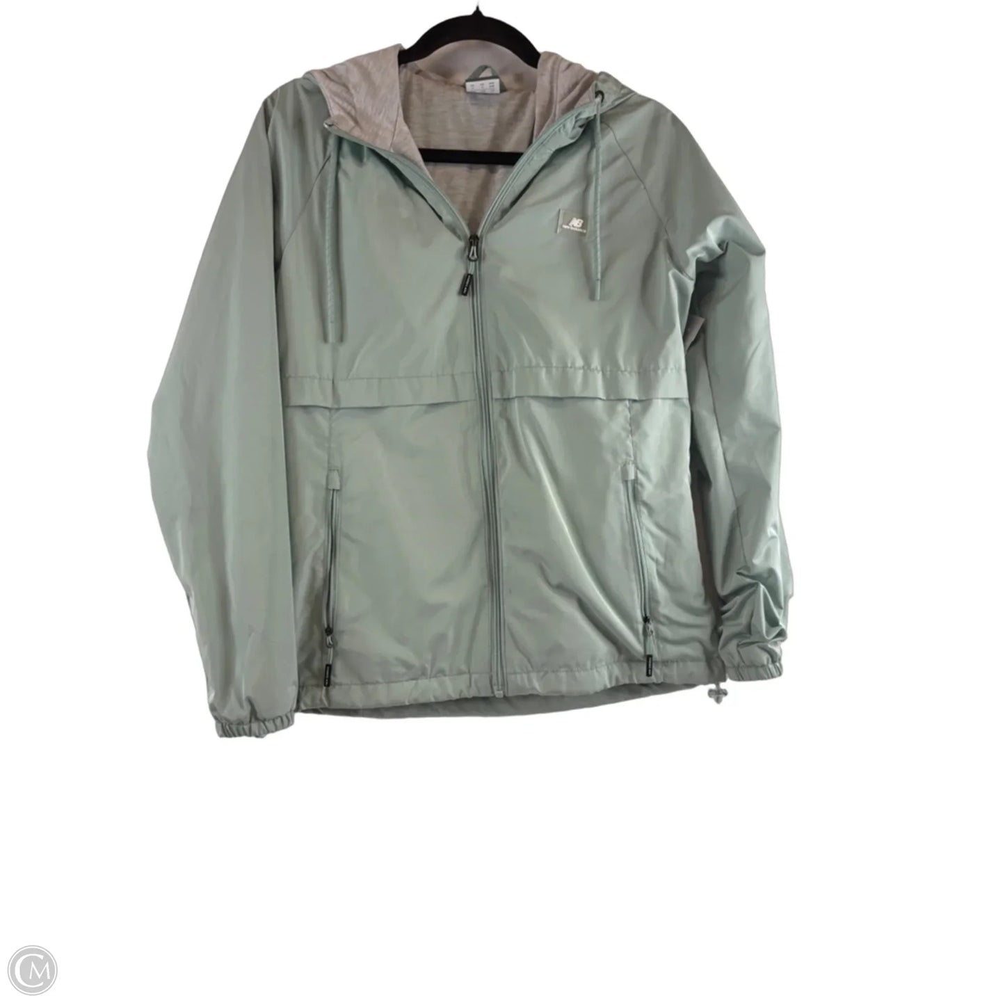 Athletic Jacket By New Balance In Green, Size: S