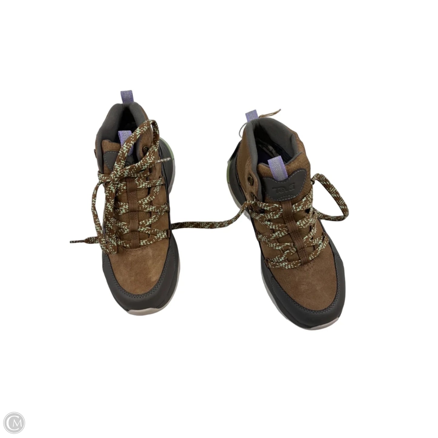 Boots Hiking By Teva In Grey & Tan, Size: 8