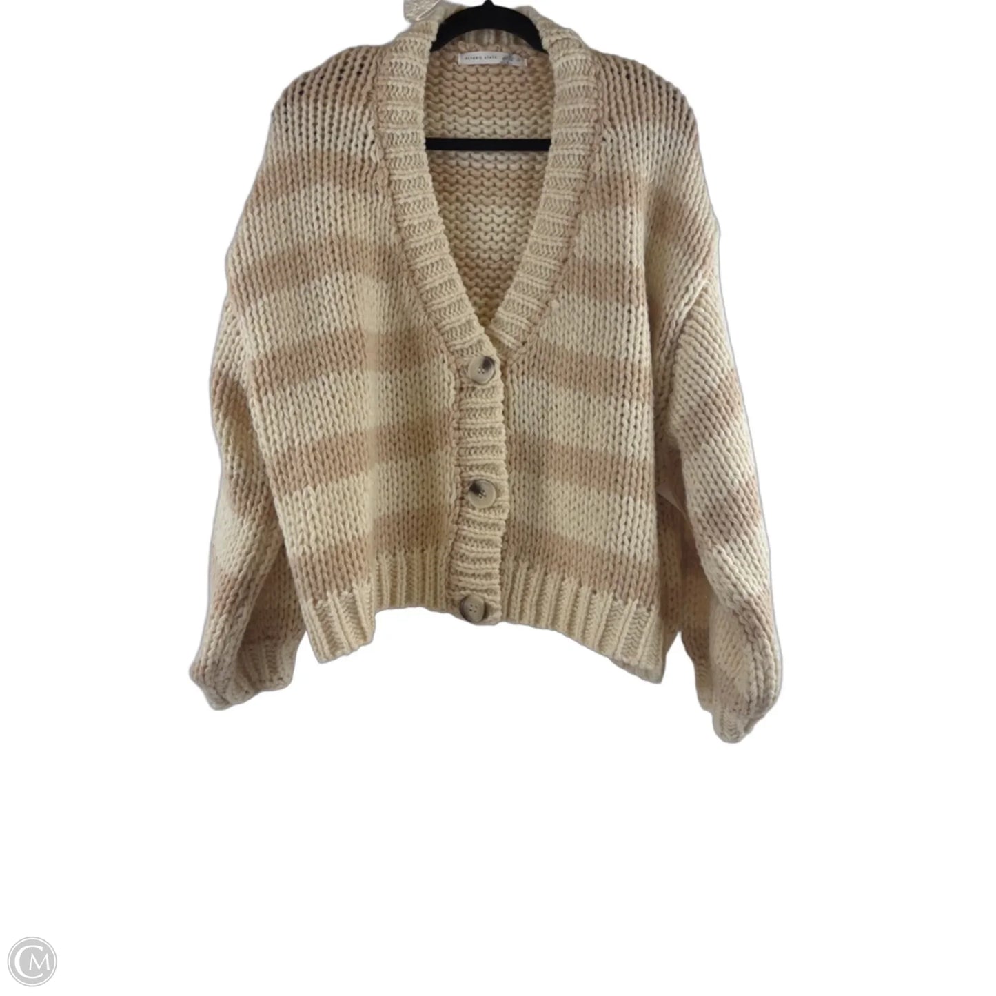 Sweater Cardigan By Altard State In Tan, Size: S