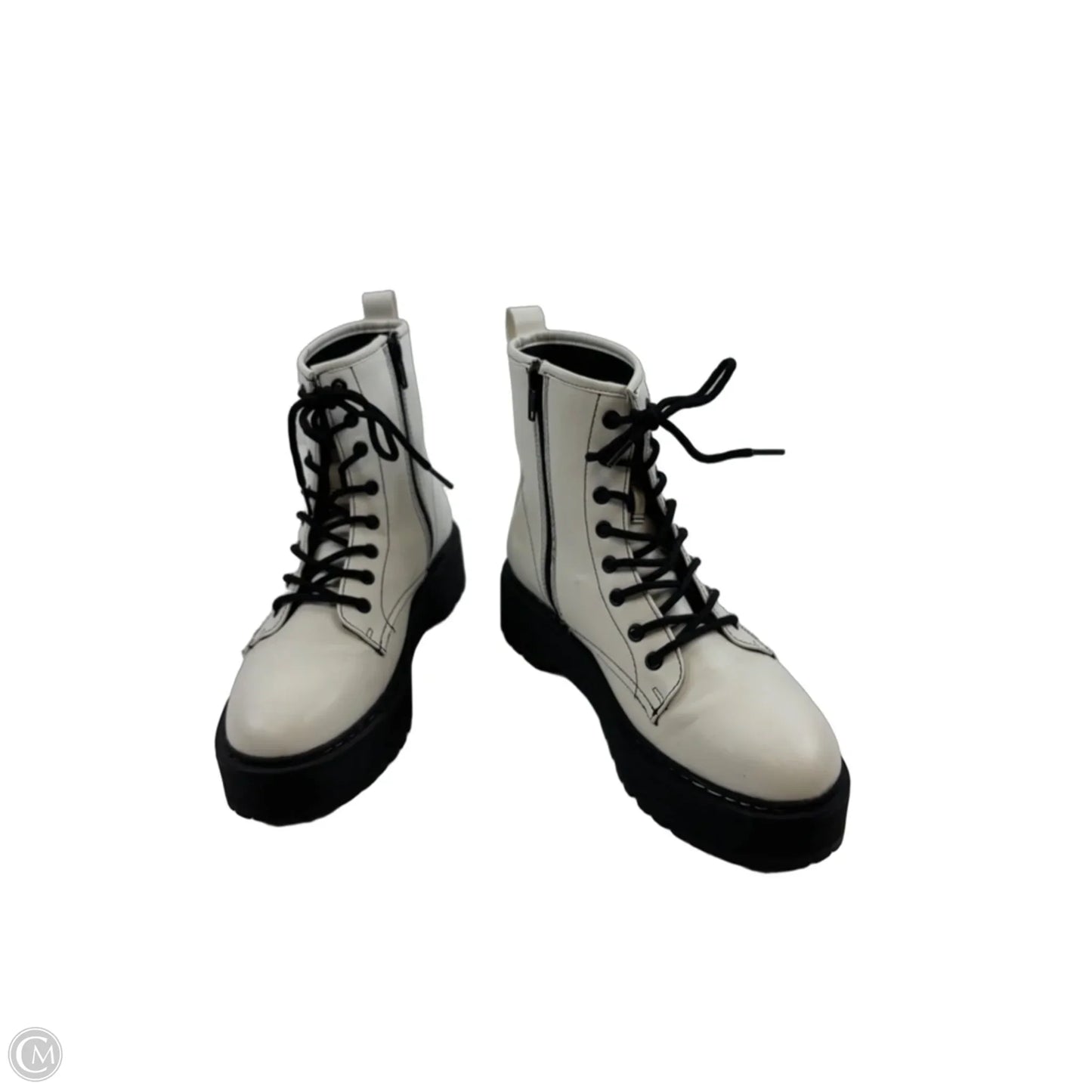 Boots Combat By A New Day In Black & White, Size: 9