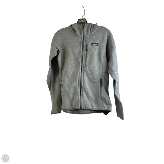 Athletic Jacket By Patagonia In Grey, Size: S