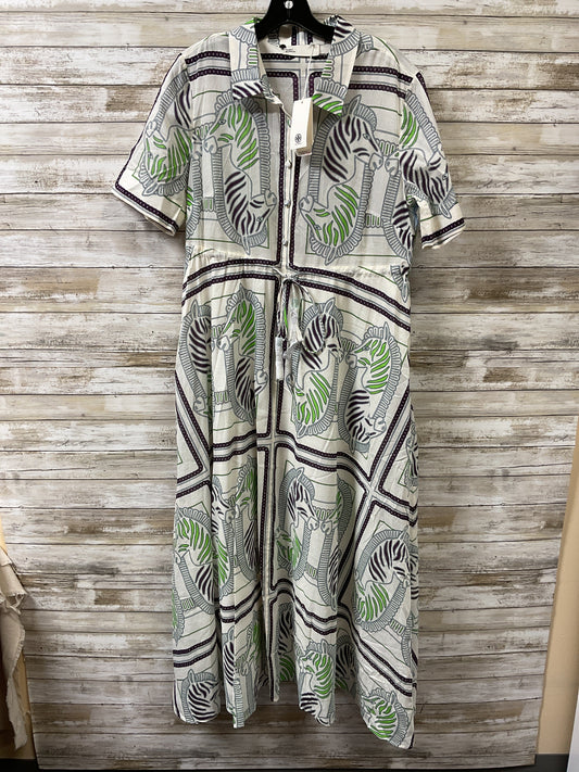 Dress Designer By Tory Burch In Purple & White, Size:L