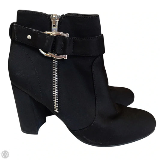 Boots Ankle Heels By Unisa In Black, Size: 6