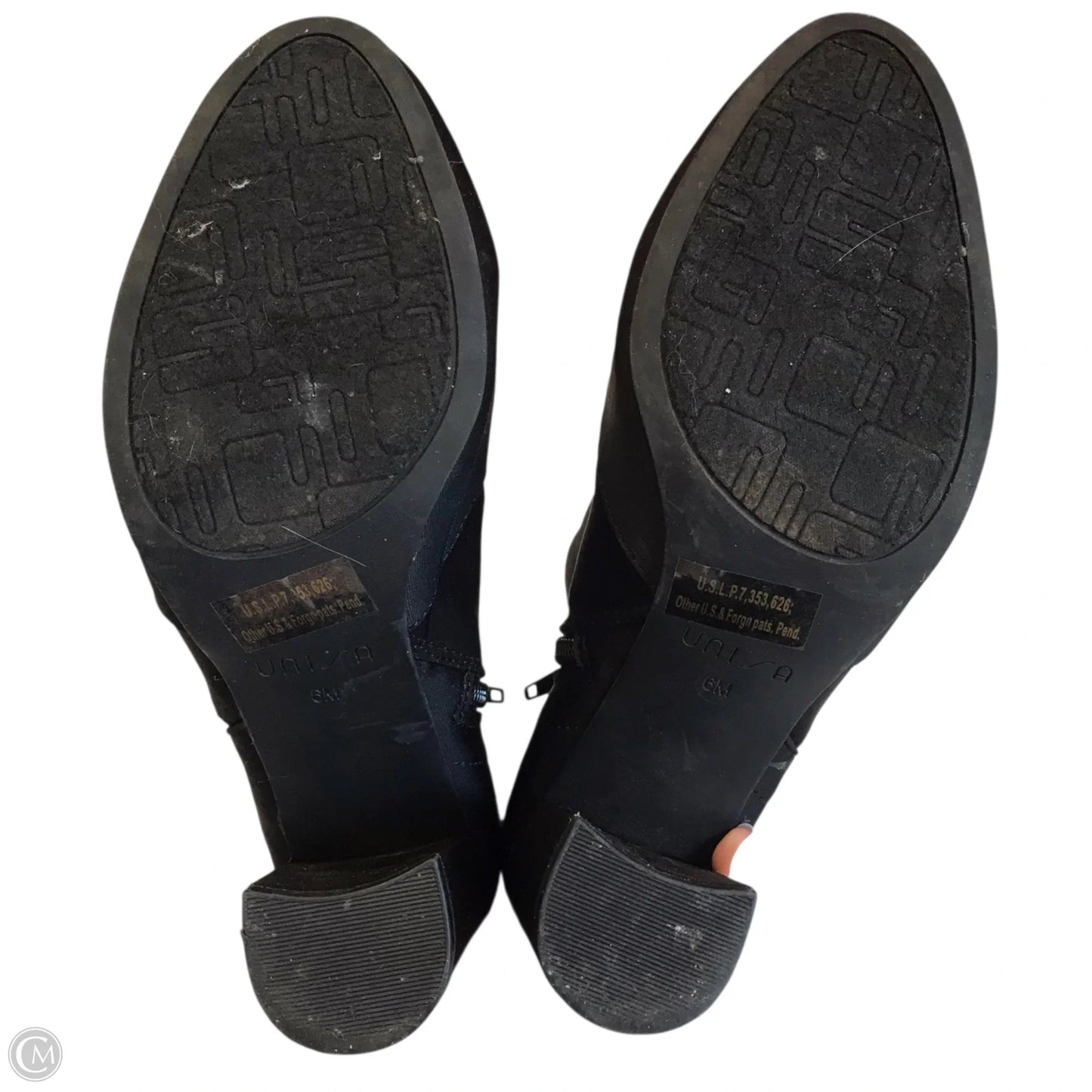 Boots Ankle Heels By Unisa In Black, Size: 6