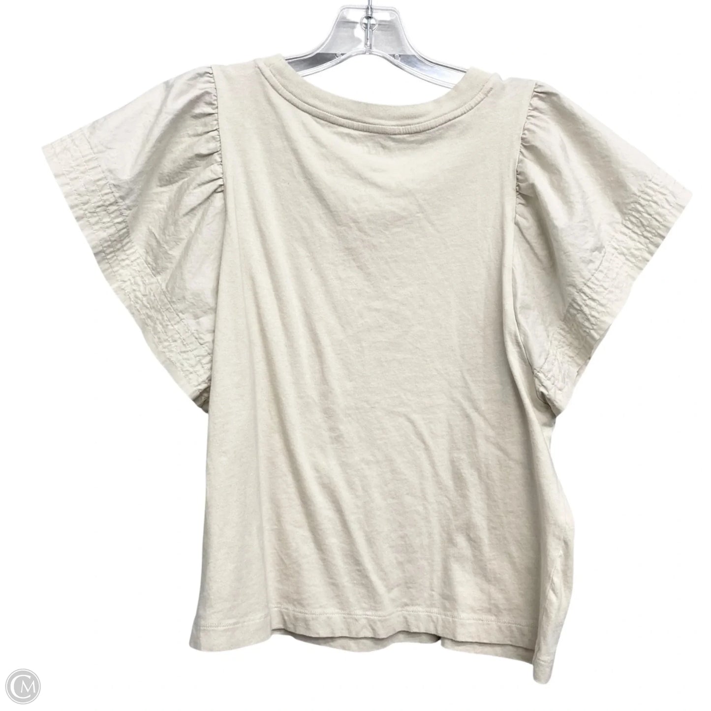 Top Short Sleeve Basic By Old Navy In Beige, Size: S