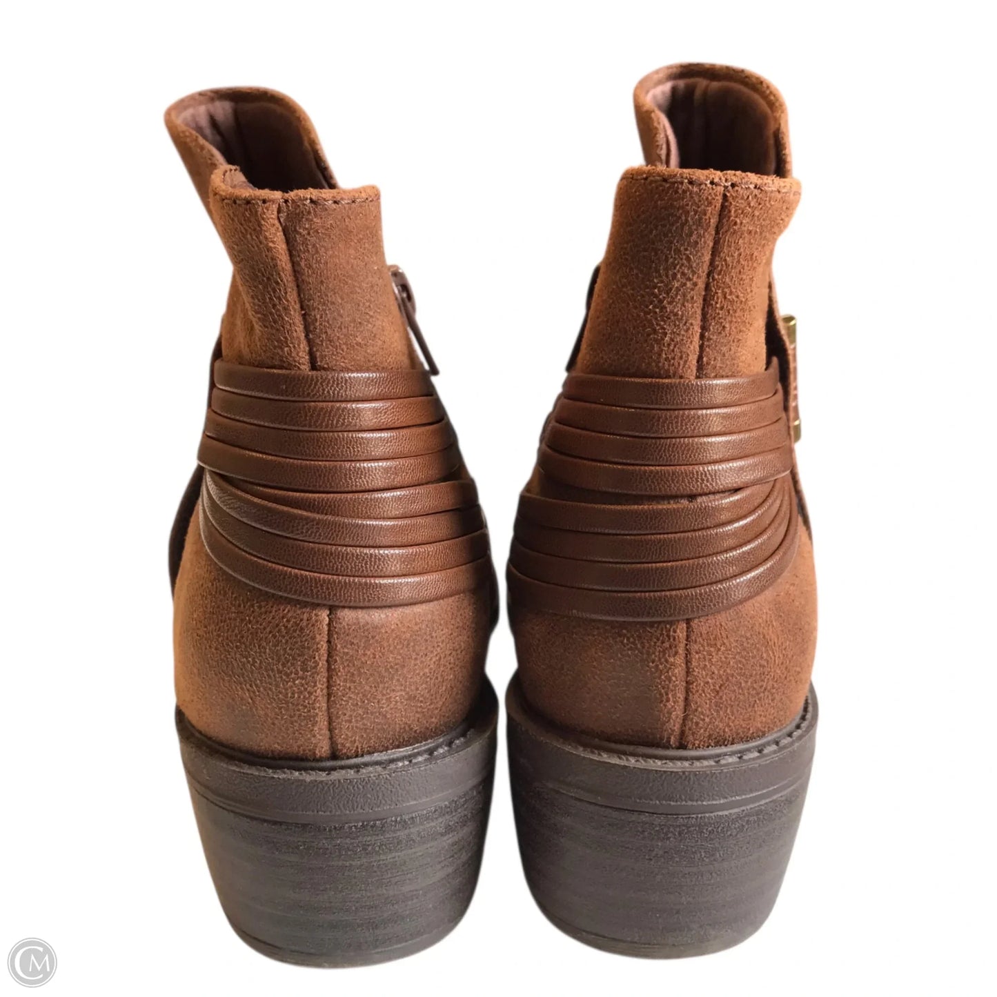 Boots Ankle Heels By Bare Traps In Brown, Size: 7