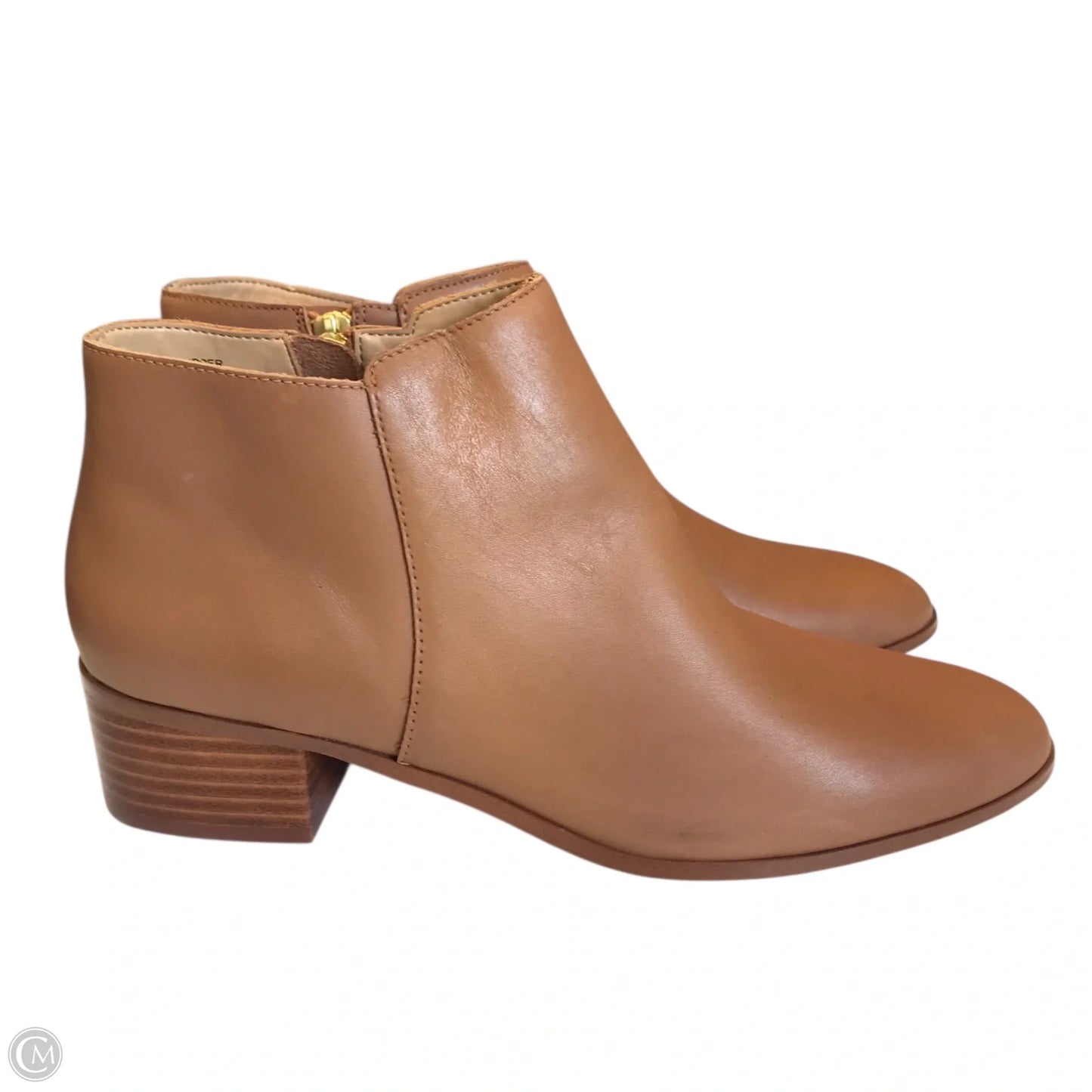 Boots Ankle Heels By Talbots In Brown, Size: 9.5