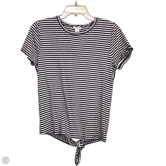 Top Short Sleeve By J. Crew In Striped Pattern, Size: S