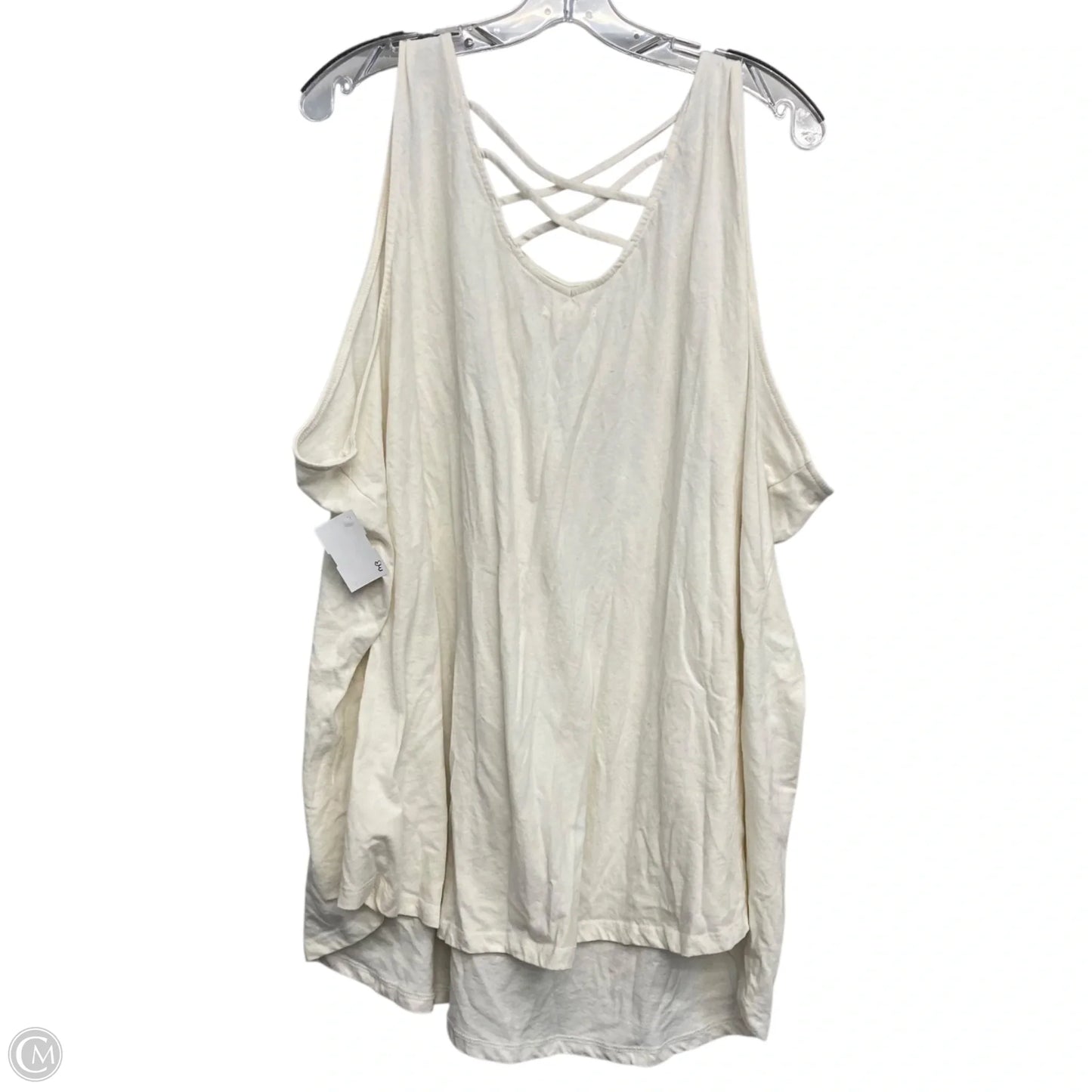 Top Sleeveless By Maurices In Cream, Size: 4x