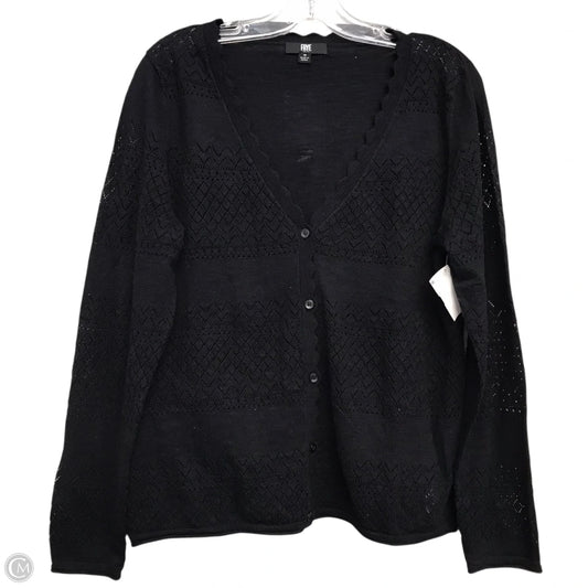 Cardigan Designer By Frye In Black, Size: M