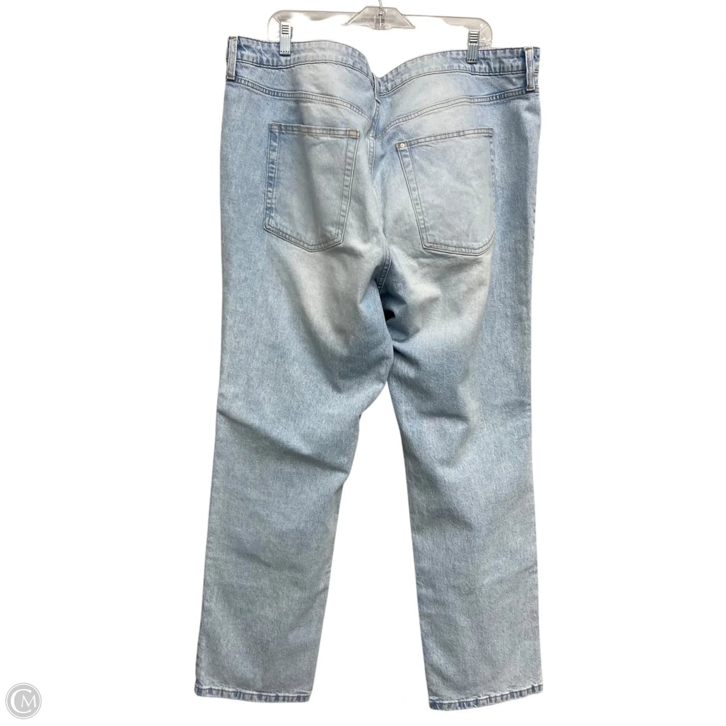 Jeans Wide Leg By H&m In Blue Denim, Size: 22