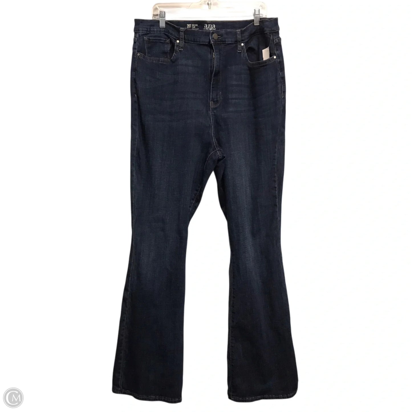 Jeans Flared By Ana In Blue Denim, Size: 20