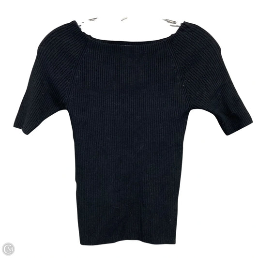 Top Short Sleeve By Anthropologie In Black, Size: Xs