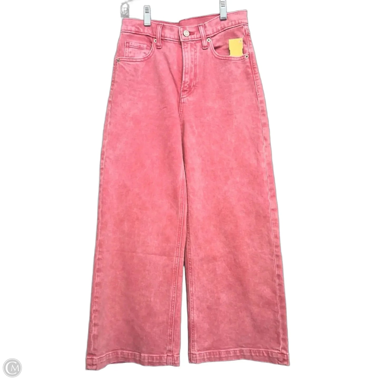 Jeans Wide Leg By Gap In Pink Denim, Size: 0