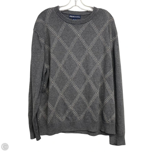 Sweater By PGA Tour In Grey, Size: 1x