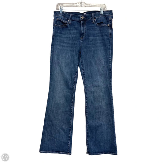Jeans Boot Cut By Gap In Blue Denim, Size: 14