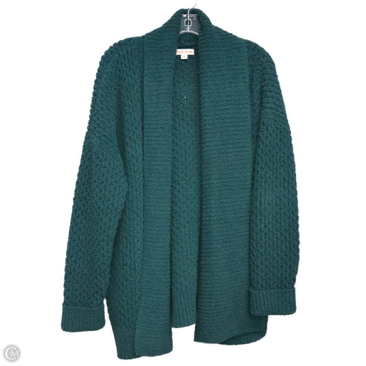 Sweater Cardigan By Knox Rose In Green, Size: L