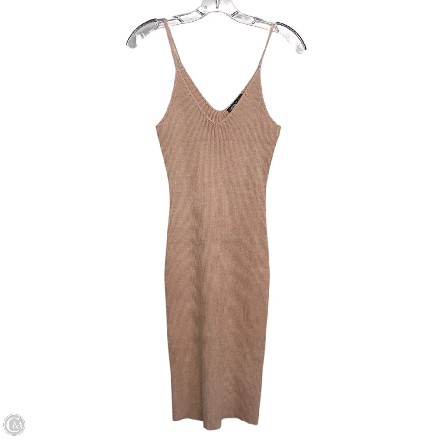 Dress Sweater By Shein In Tan, Size: S