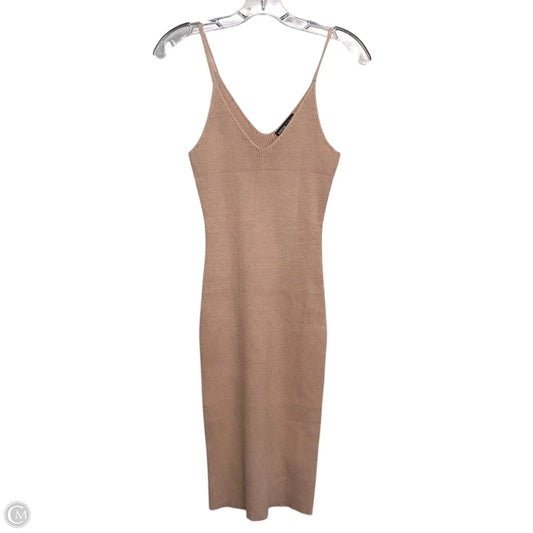 Dress Sweater By Shein In Tan, Size: S