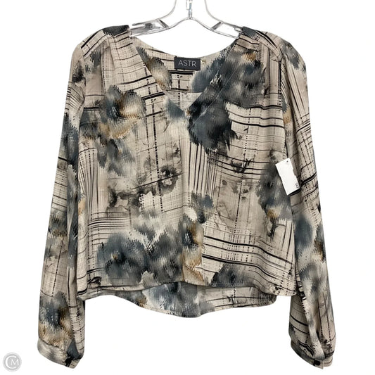 Top Long Sleeve By Astr In Multi-colored, Size: Xs